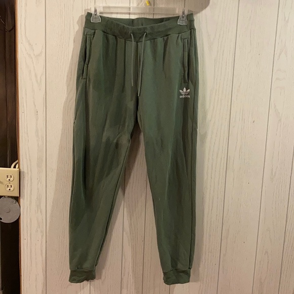 Adidas light green women’s joggers L